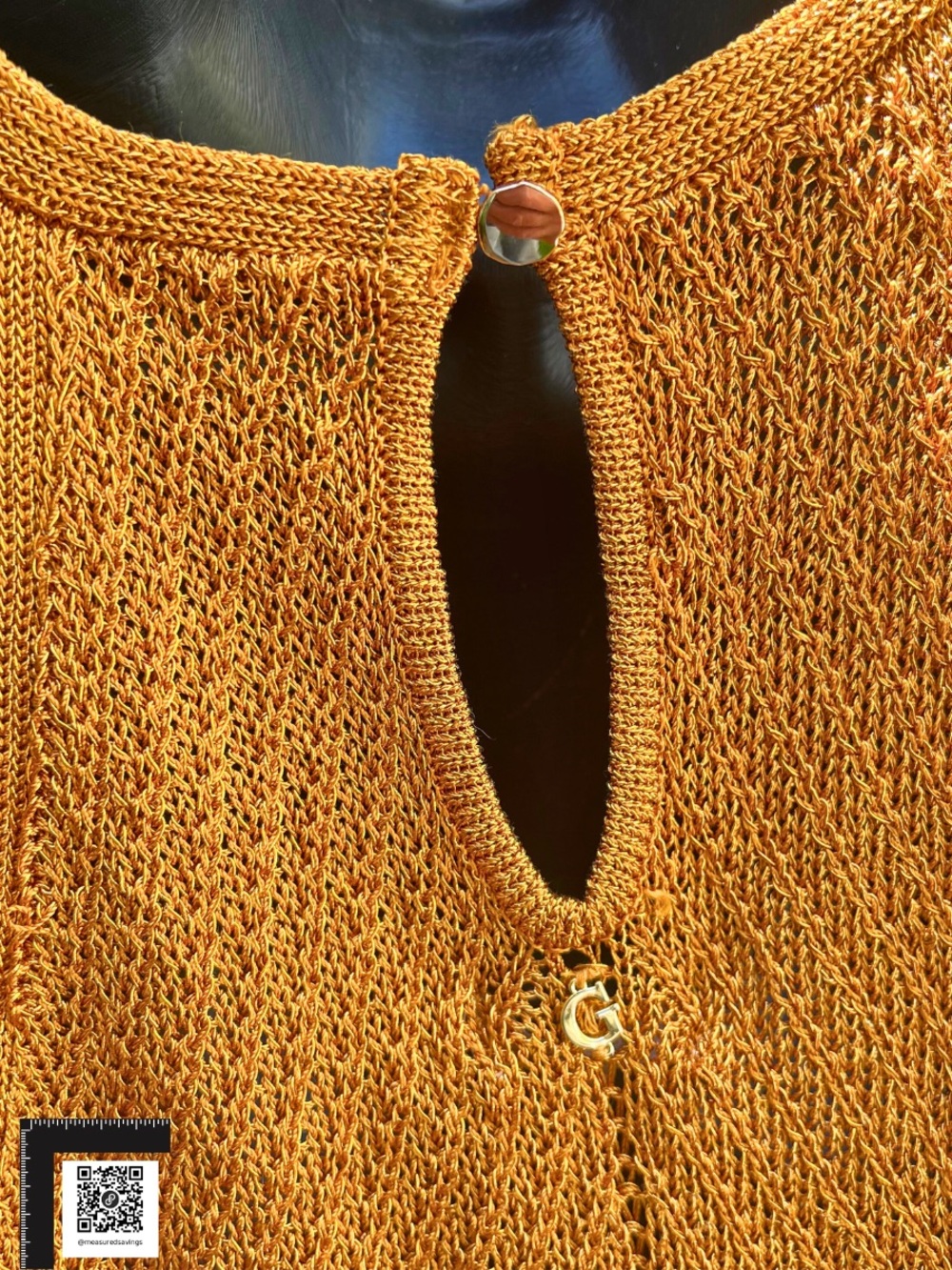 Large - NWT - Guess - Alexie Lurex Cord Top - Autumn Bloom - Picture 7 of 9